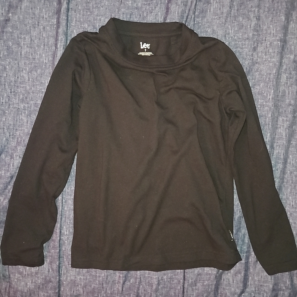 Lee Black Long Sleeve Kids Tee